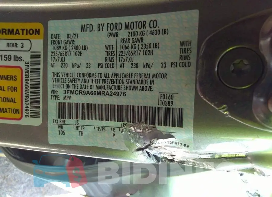 3FMCR9A66MRA24976 Photo# 9