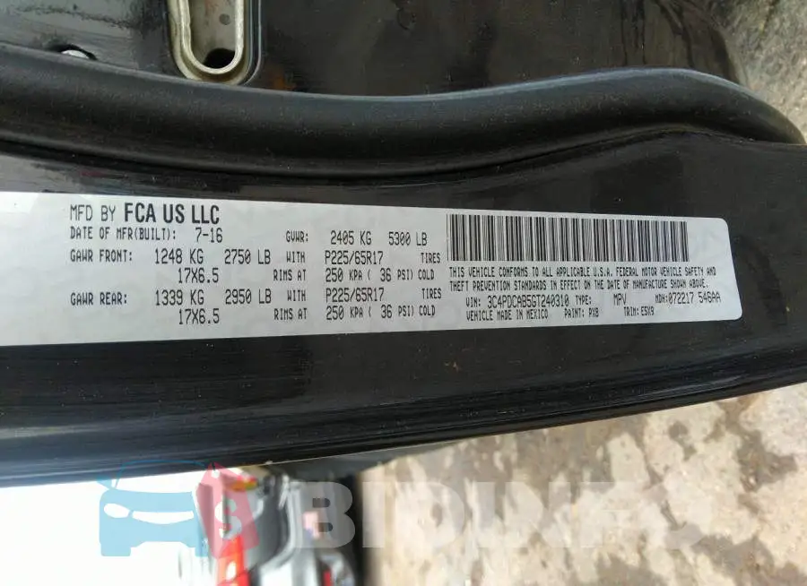 3C4PDCAB5GT240310 Photo# 9