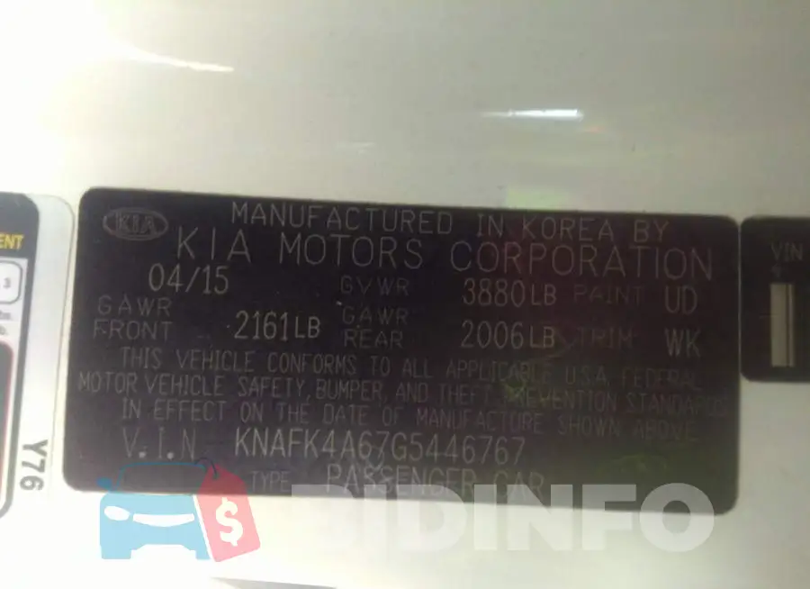 KNAFK4A67G5446767 Photo# 9