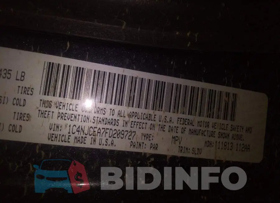 1C4NJCEA7FD209727 Photo# 9