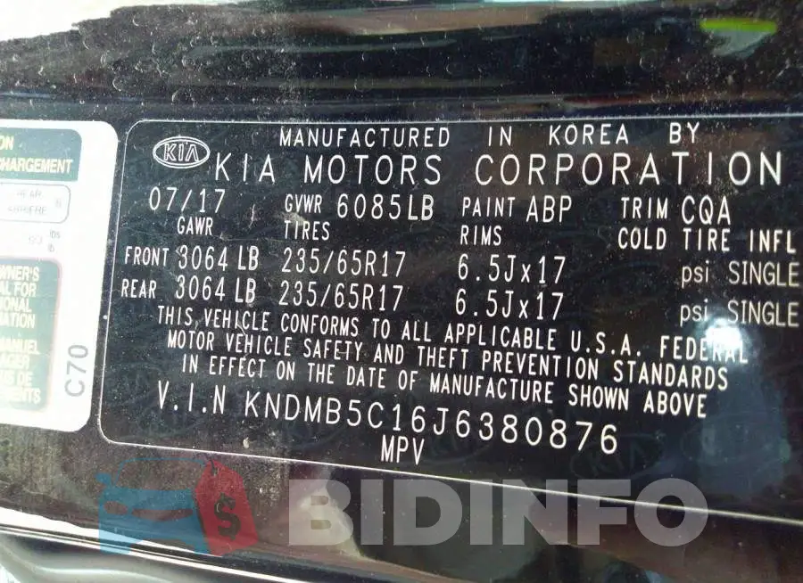 KNDMB5C16J6380876 Photo# 9