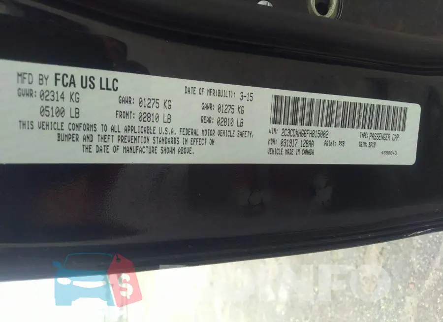 2C3CDXHG6FH815002 Photo# 9
