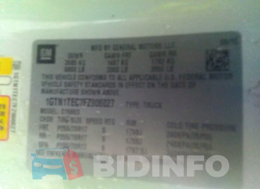 1GTN1TEC7FZ906027 Photo# 9
