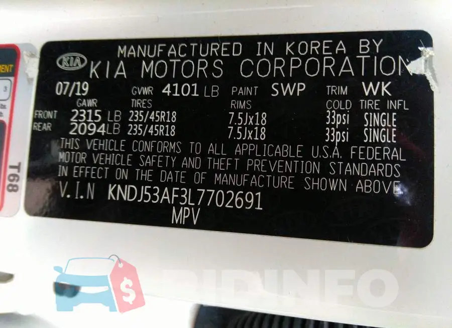 KNDJ53AF3L7702691 Photo# 9