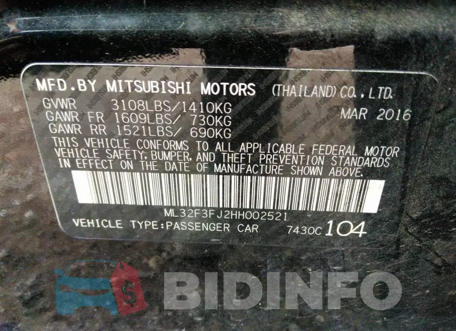 ML32F3FJ2HH002521 Photo# 9