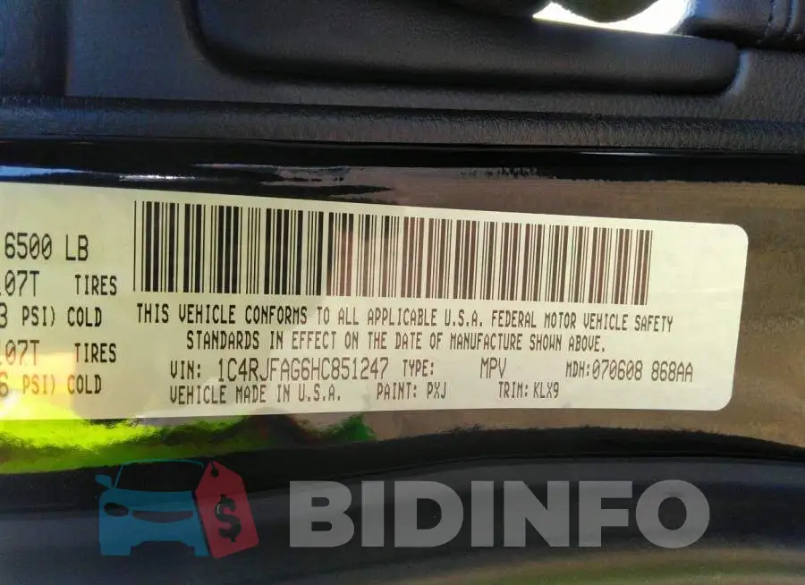 1C4RJFAG6HC851247 Photo# 9