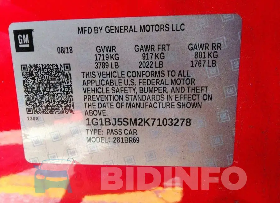 1G1BJ5SM2K7103278 Photo# 9