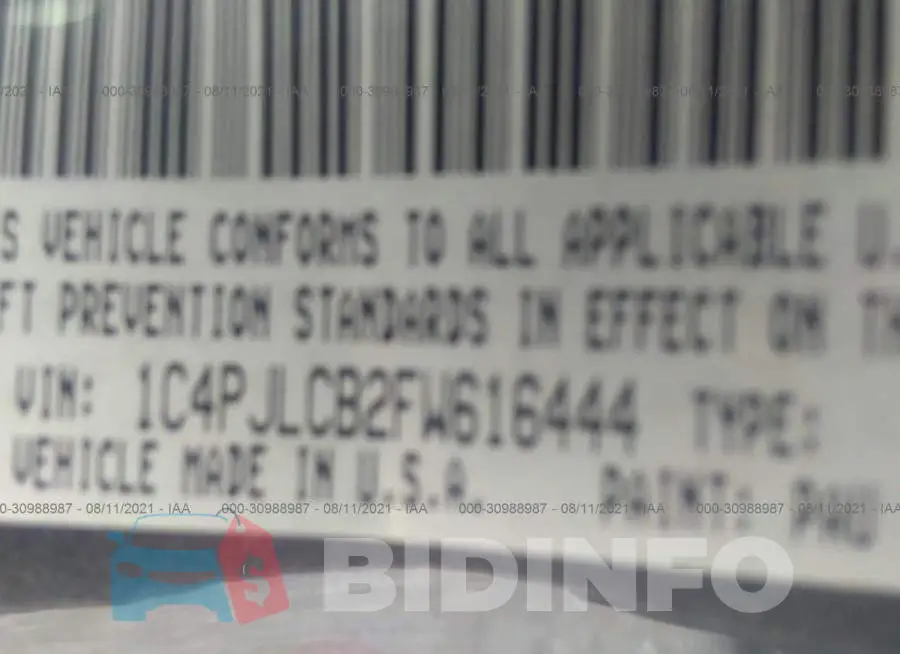 1C4PJLCB2FW616444 Photo# 9