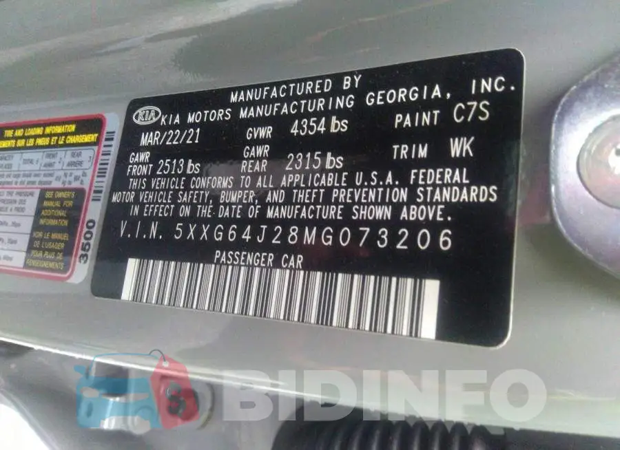 5XXG64J28MG073206 Photo# 9