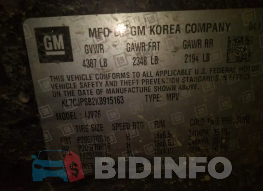 KL7CJPSB2KB915163 Photo# 8