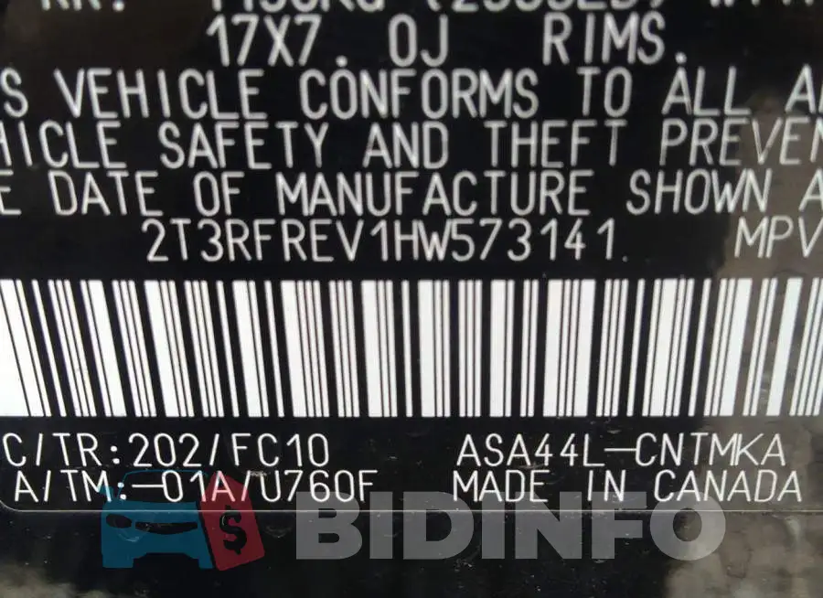 2T3RFREV1HW573141 Photo# 9