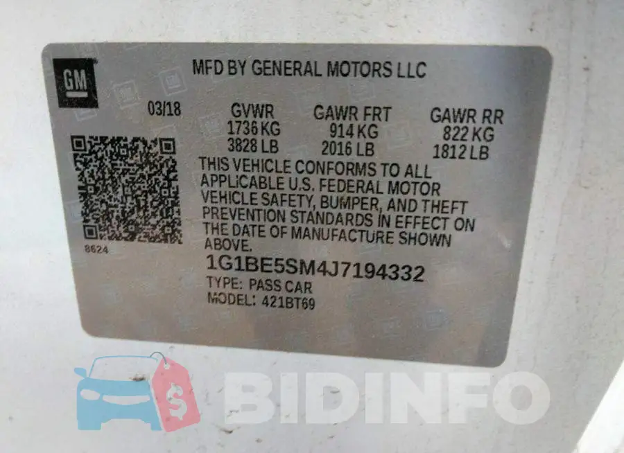 1G1BE5SM4J7194332 Photo# 9