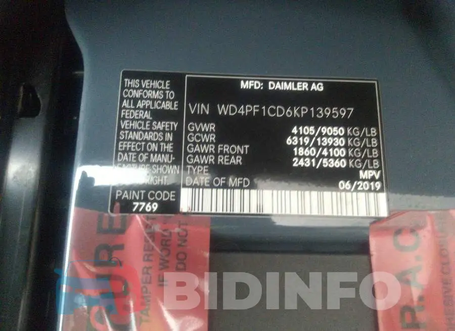 WD4PF1CD6KP139597 Photo# 9