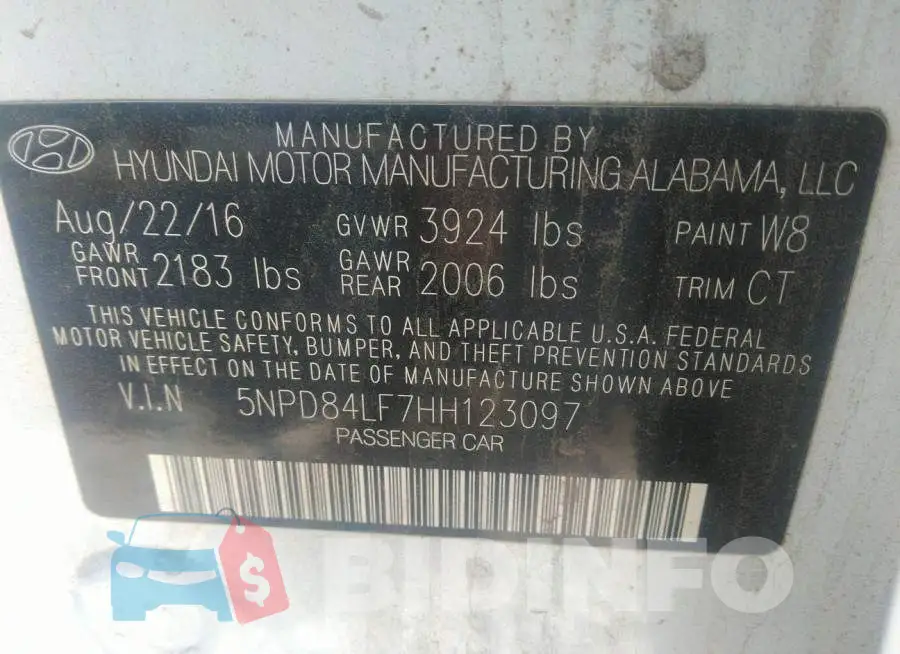 5NPD84LF7HH123097 Photo# 9
