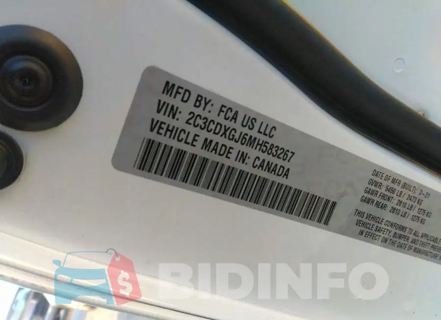 2C3CDXGJ6MH583267 Photo# 9