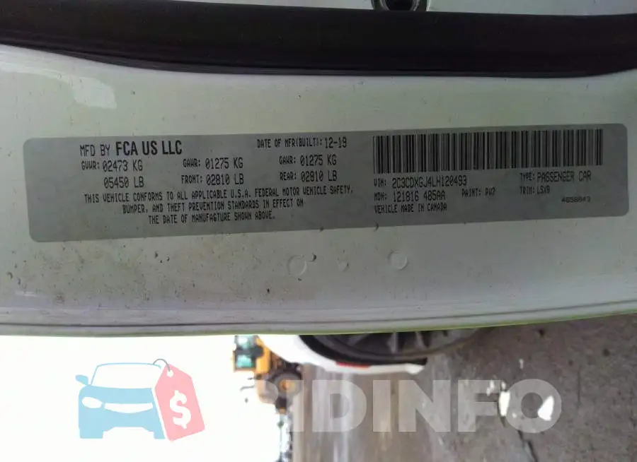 2C3CDXGJ4LH120493 Photo# 9