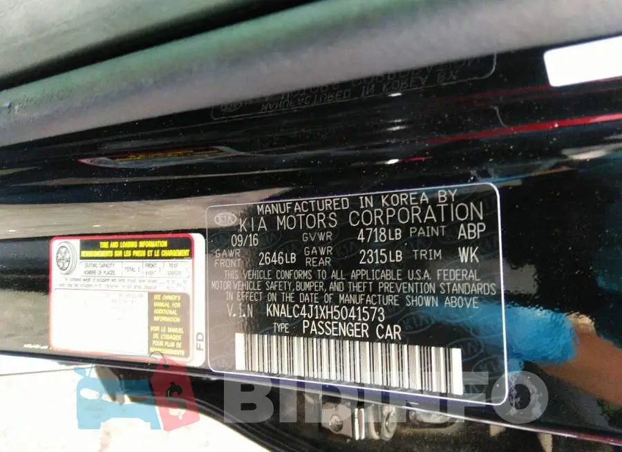 KNALC4J1XH5041573 Photo# 9