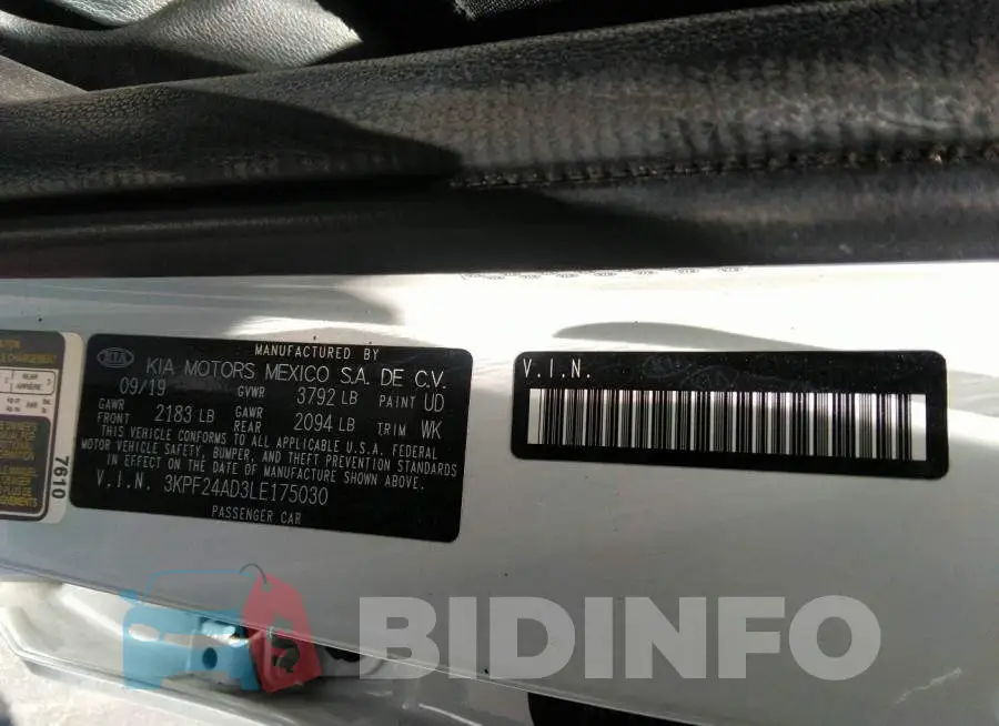 3KPF24AD3LE175030 Photo# 9