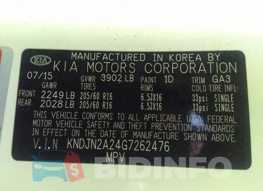 KNDJN2A24G7262476 Photo# 9