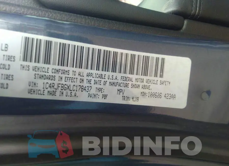 1C4RJFBGXLC178437 Photo# 9