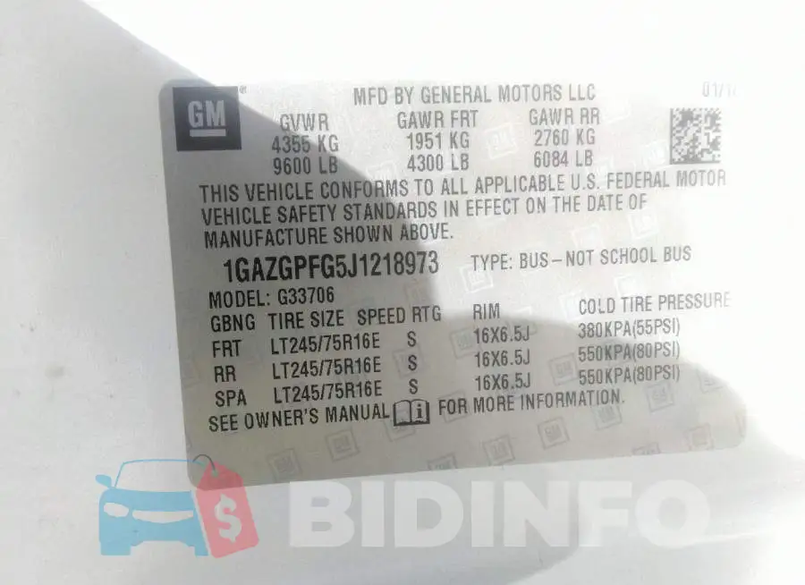 1GAZGPFG5J1218973 Photo# 9