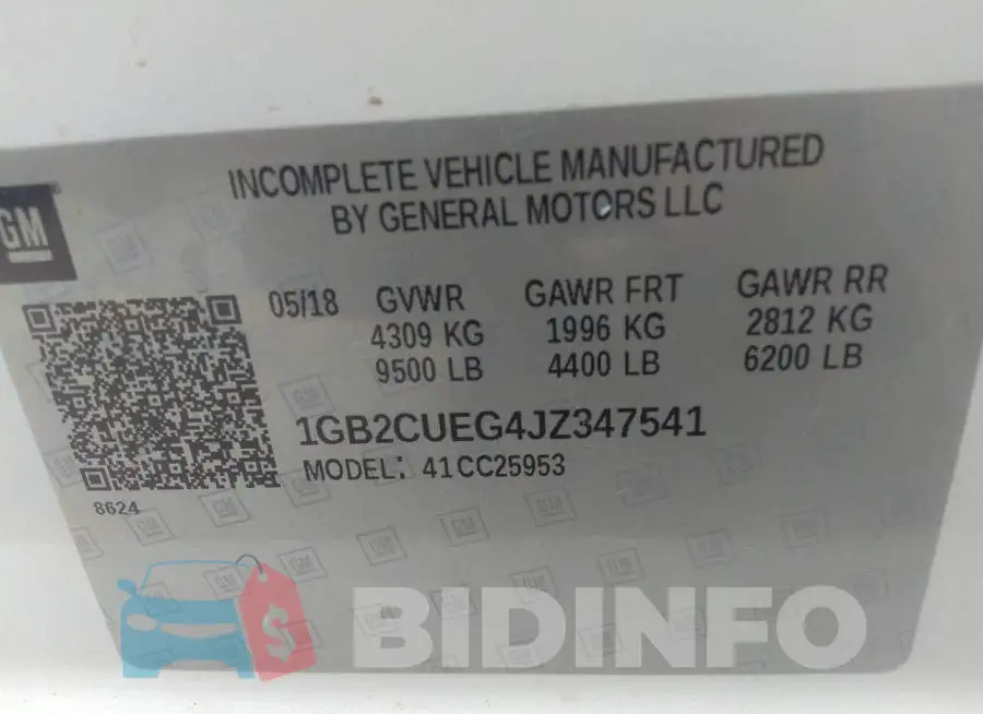 1GB2CUEG4JZ347541 Photo# 9