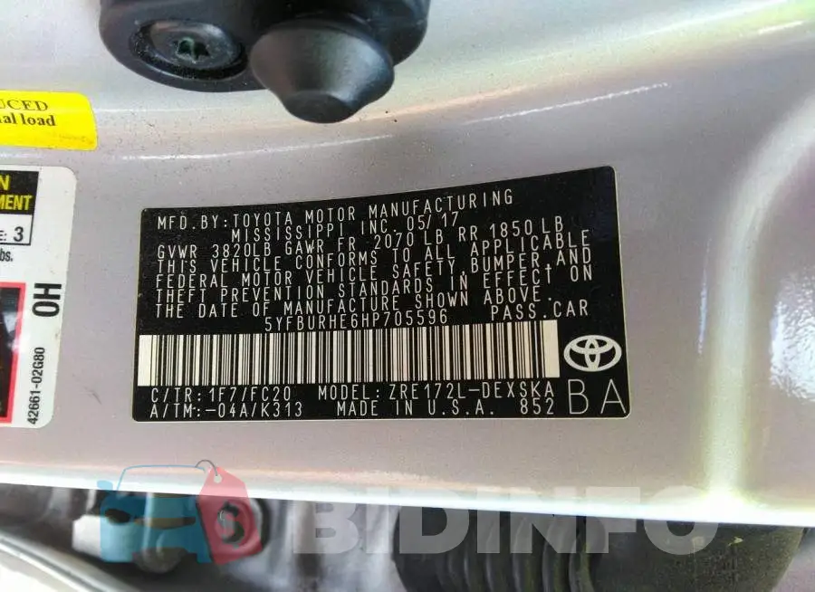5YFBURHE6HP705596 Photo# 9