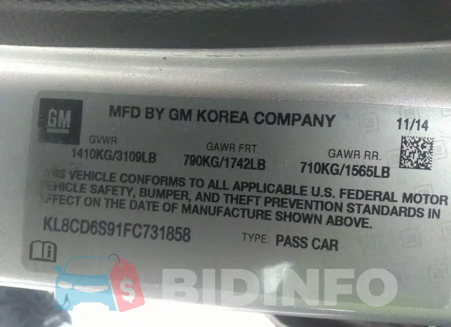 KL8CD6S91FC731858 Photo# 9