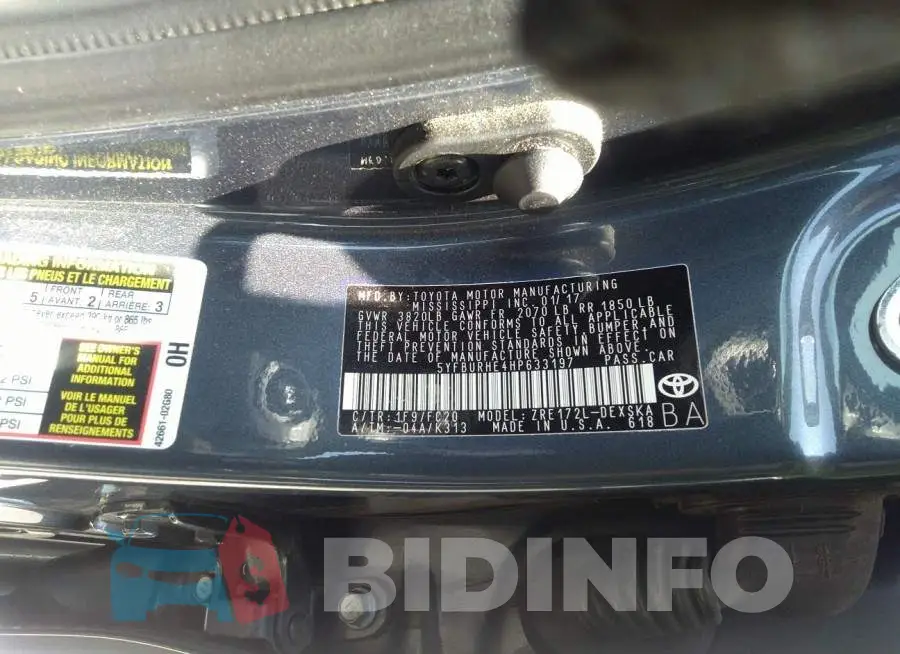 5YFBURHE4HP633197 Photo# 9