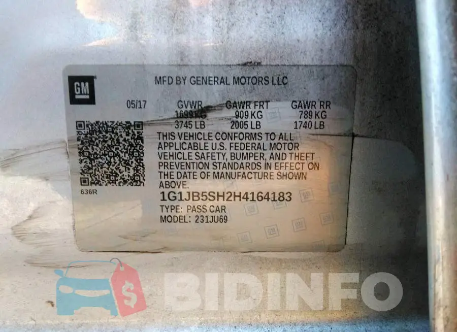 1G1JB5SH2H4164183 Photo# 9