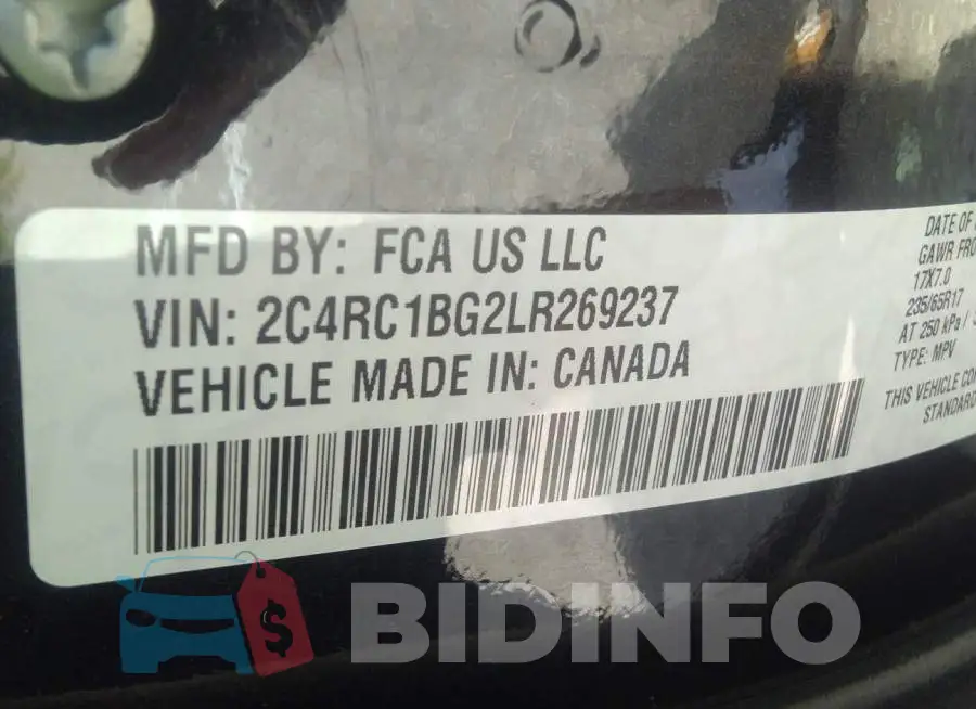 2C4RC1BG2LR269237 Photo# 9