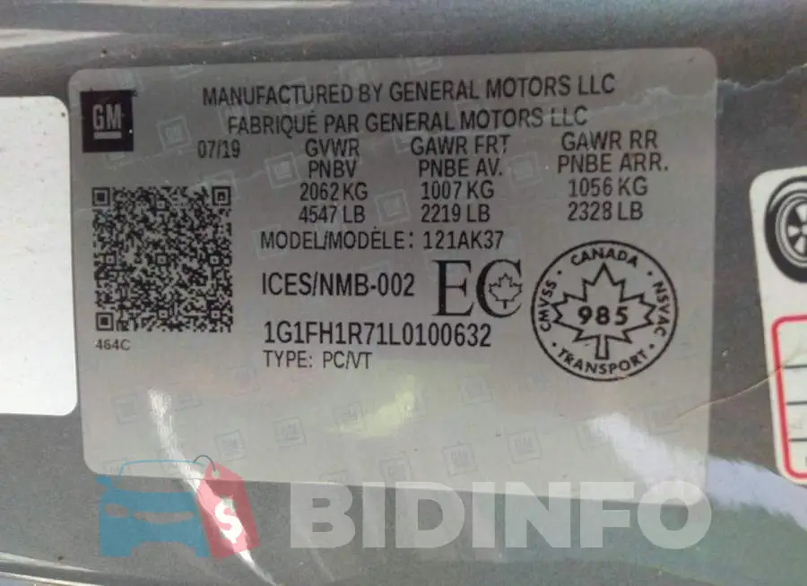 1G1FH1R71L0100632 Photo# 9
