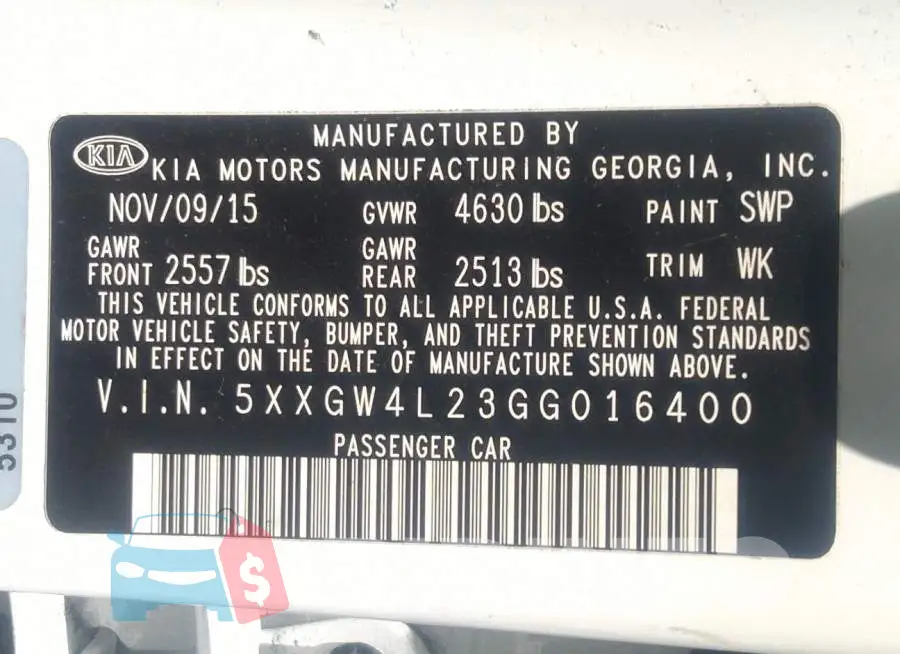 5XXGW4L23GG016400 Photo# 9
