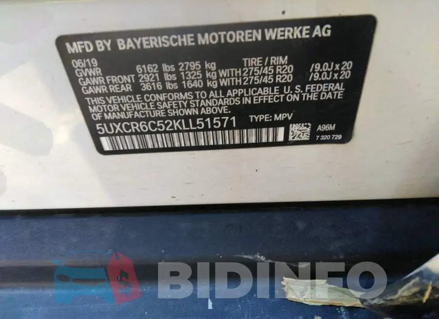 5UXCR6C52KLL51571 Photo# 9
