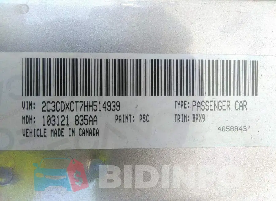 2C3CDXCT7HH514939 Photo# 9
