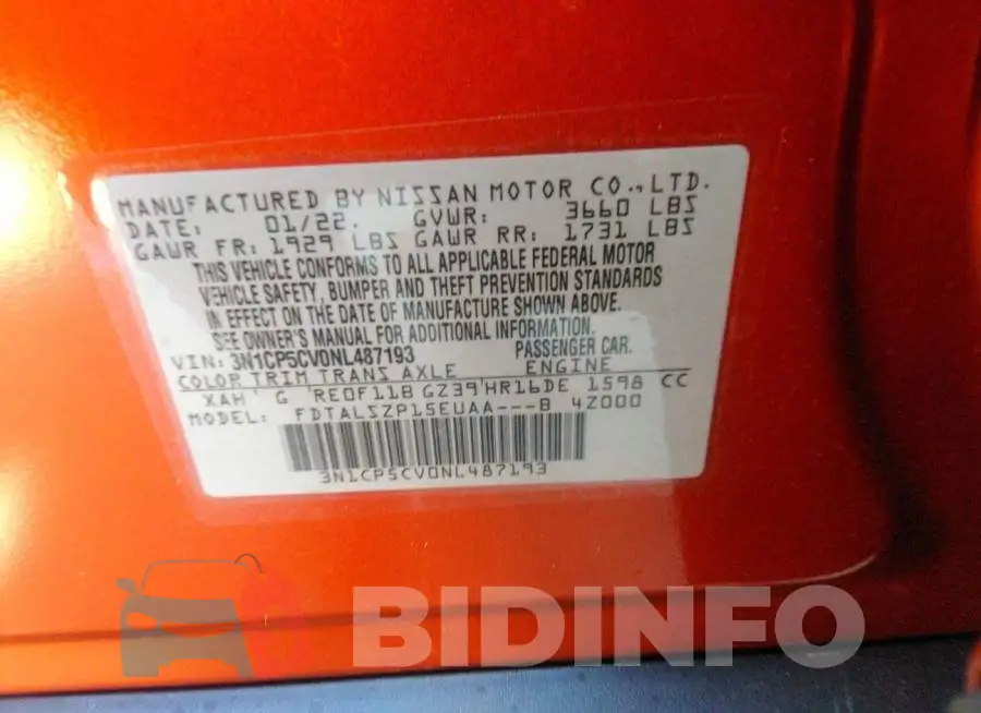 3N1CP5CV0NL487193 Photo# 9
