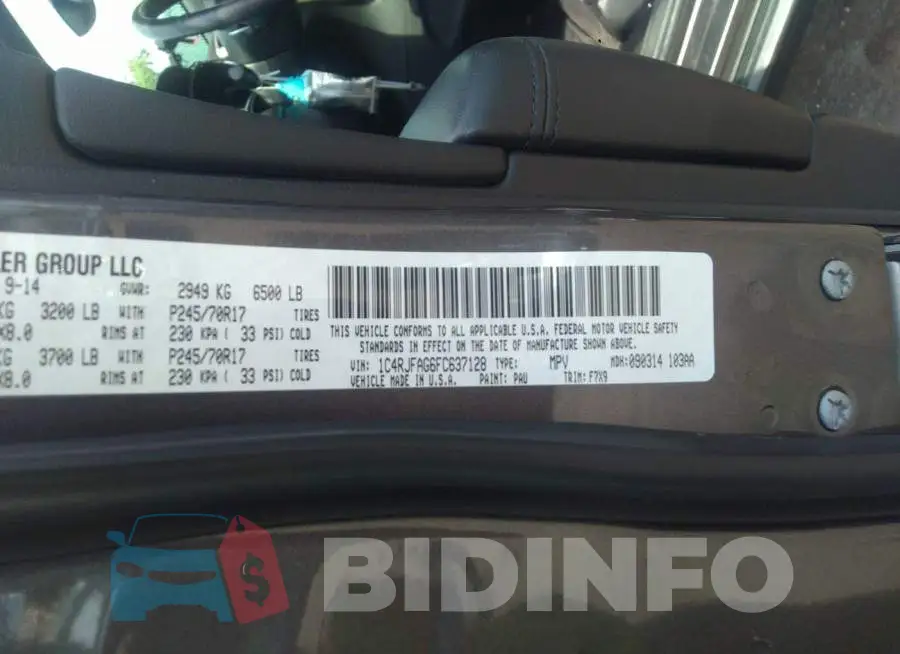 1C4RJFAG6FC637128 Photo# 9