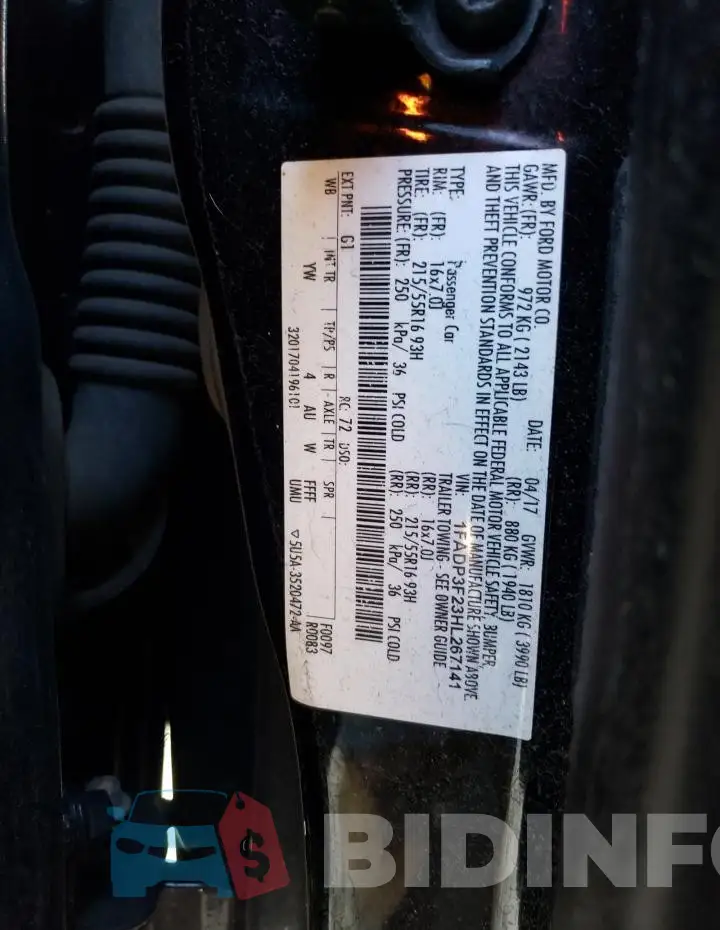 1FADP3F23HL267141 Photo# 12