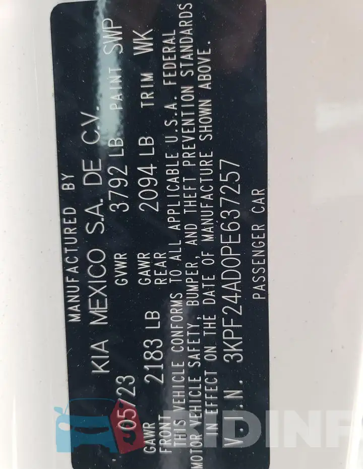 3KPF24AD0PE637257 Photo# 13