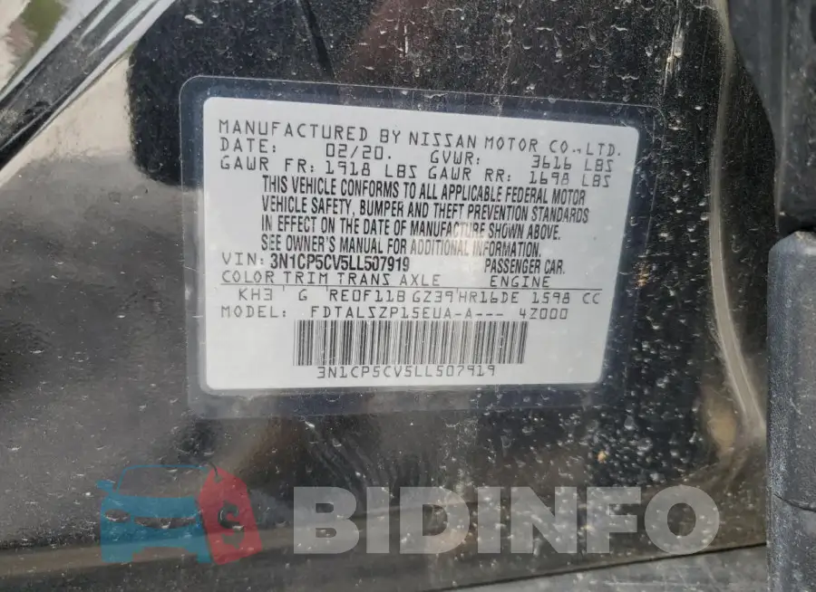 3N1CP5CV5LL507919 Photo# 12