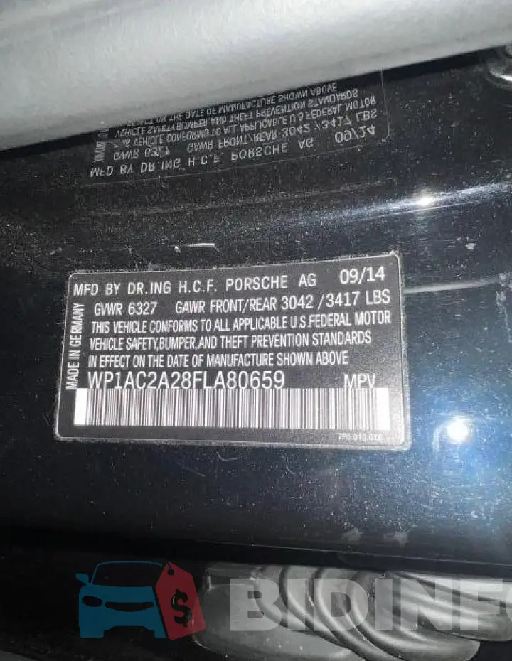 WP1AC2A28FLA80659 Photo# 10