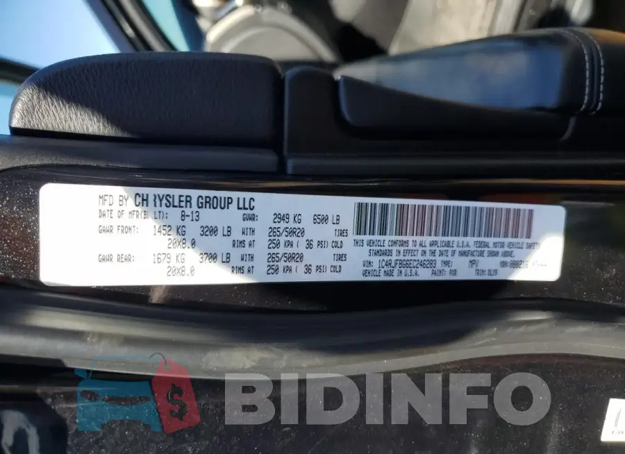 1C4RJFBG6EC246283 Photo# 14