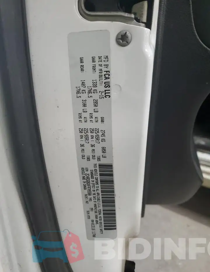 2C4RDGBGXFR705580 Photo# 13