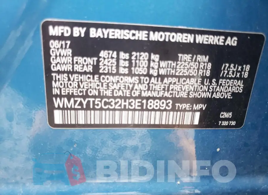 WMZYT5C32H3E18893 Photo# 12