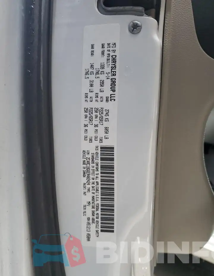 2C4RC1BG6ER402424 Photo# 14