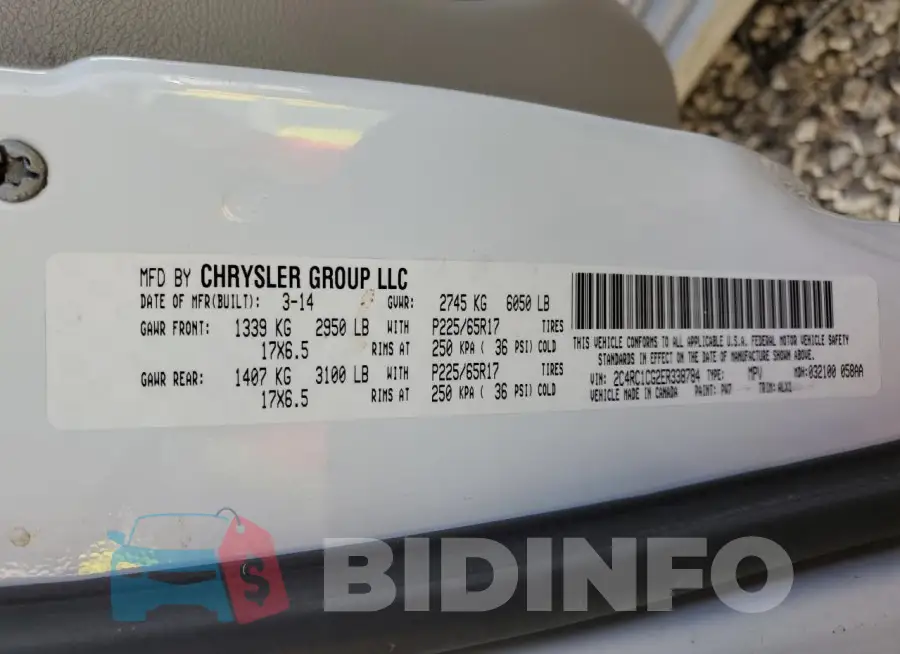 2C4RC1CG2ER338784 Photo# 13