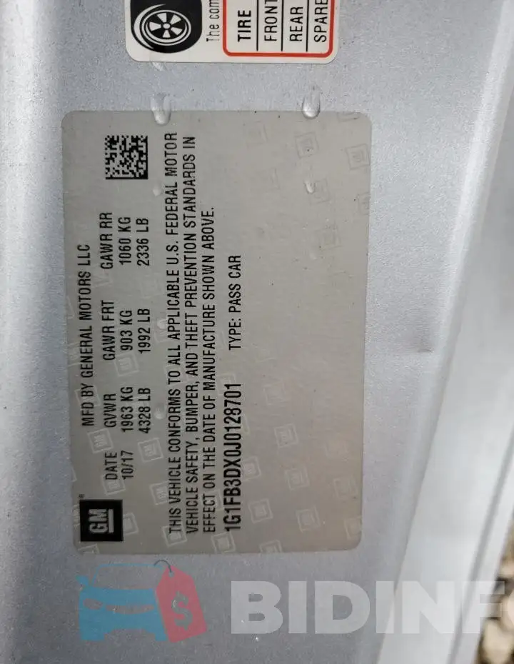 1G1FB3DX0J0128701 Photo# 13