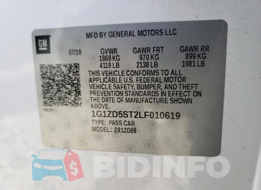 1G1ZD5ST2LF010619 Photo# 12