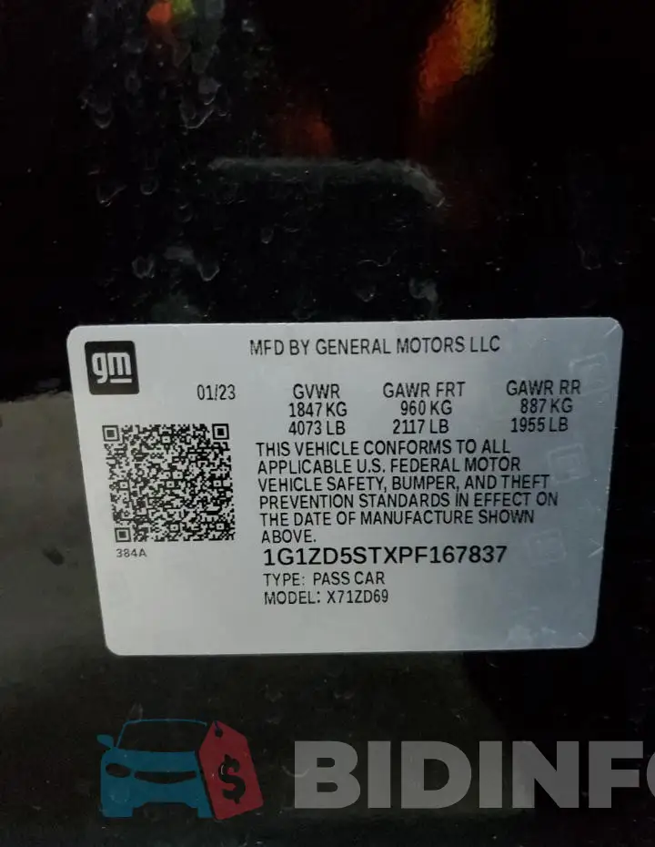 1G1ZD5STXPF167837 Photo# 12
