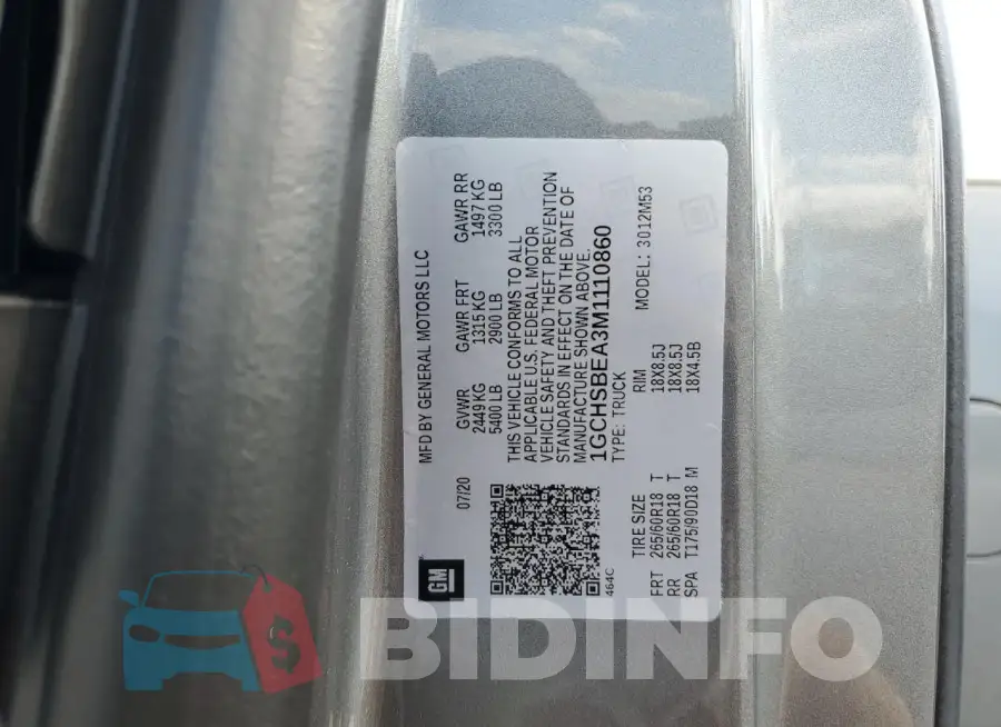 1GCHSBEA3M1110860 Photo# 12